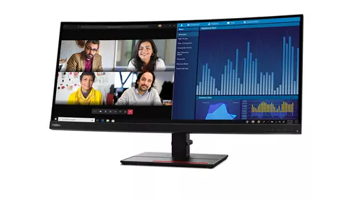 Lenovo ThinkVision P34w-20 LED display 86.7 cm (34.1") 3440 x 1440 pixels Wide Quad HD Black