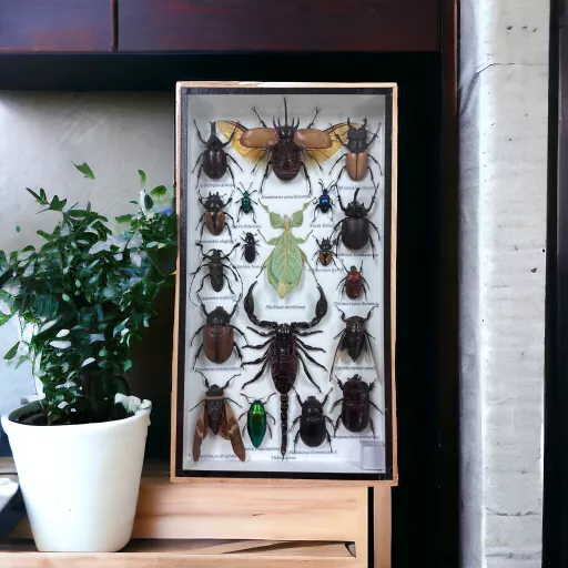 Set of Exotic Insects in Frame