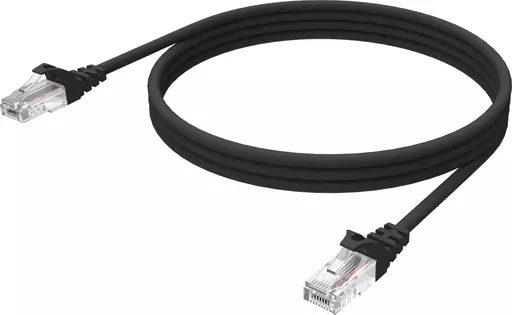 Vision TC-3MCAT6-BL networking cable Black 3 m Cat6 U/UTP (UTP)