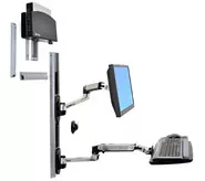 Ergotron LX Series LX Wall Mount System 68.6 cm (27") Black, Silver