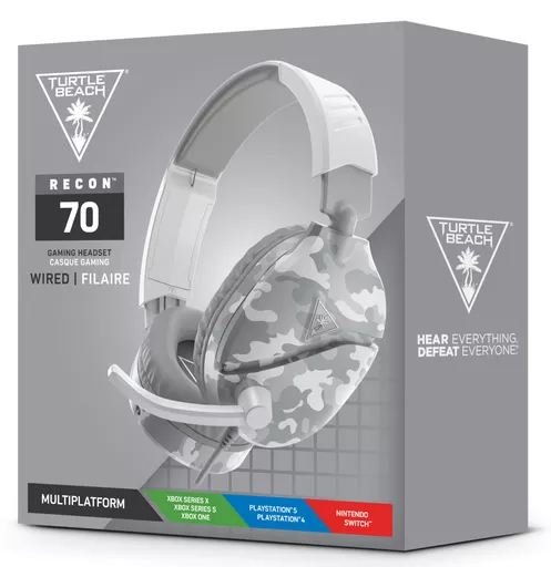 Turtle Beach Recon 70 Headset Wired Head-band Gaming Grey, White