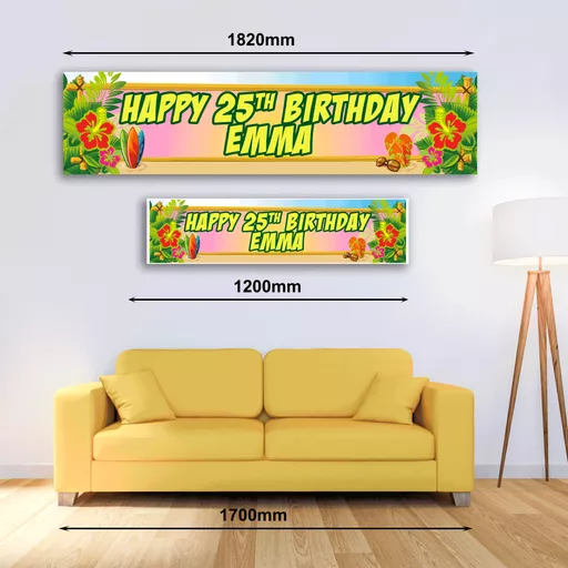 Personalised Banner - Luau
