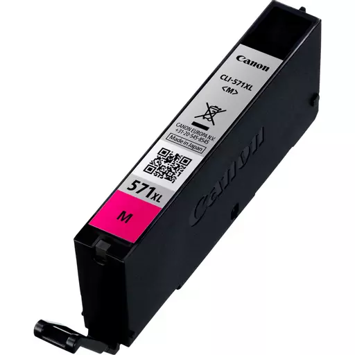 Canon 0333C001/CLI-571MXL Ink cartridge magenta high-capacity, 650 pages ISO/IEC 24711 400 Photos 11ml for Canon Pixma MG 5750/7750