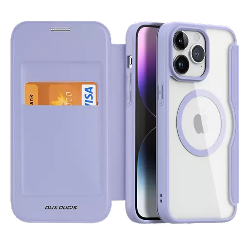 Dux Ducis - Skin X Pro MagSafe Wallet for iPhone 15 Pro Max - Purple