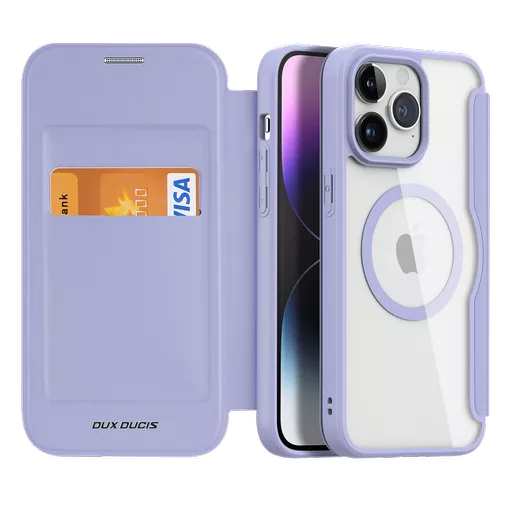 Dux Ducis - Skin X Pro MagSafe Wallet for iPhone 15 Pro Max - Purple