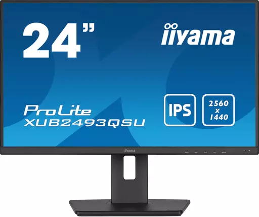 iiyama ProLite XUB2493QSU-B5 computer monitor 61 cm (24") 2560 x 1440 pixels Wide Quad HD LED Black