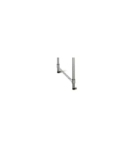 Chrome Support Rail for Mesh Shelving