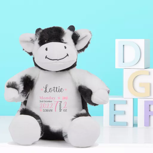 Baby Girl Cow Plush Soft Toy