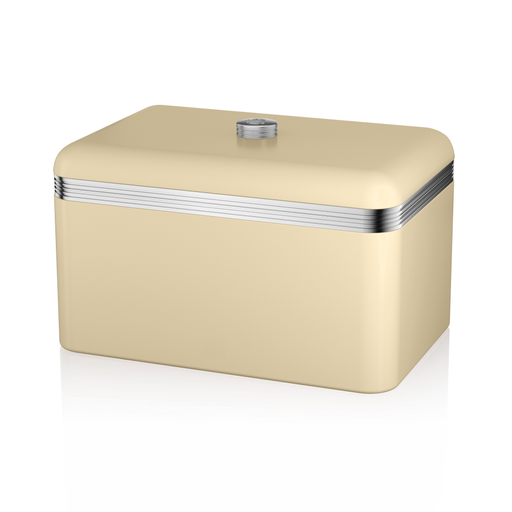 Swan Cream Retro Bread Bin