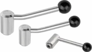 K0109 - Tension Levers In Stainless Steel With Flat & 20° Types Female Thread Size M8-M20