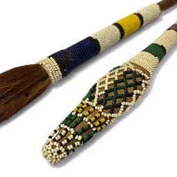 Beaded Fly Whisk and Knife Set 1.jpg