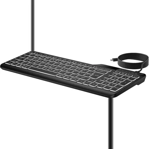 HP 405 Multi-Device Backlit Wired Keyboard