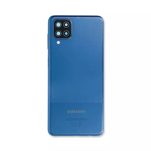 Back Cover w/ Camera Lens (Service Pack) (Blue) - For Galaxy A12 (A125)