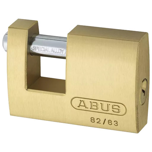 ABUS 82 Series Brass Sliding Shackle Shutter Padlock