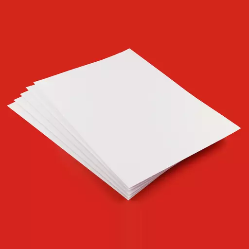 White 150gsm Silk / Satin A5 Paper