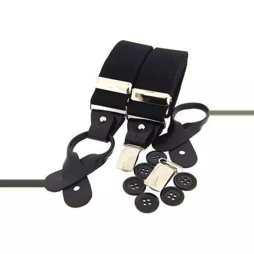 Luxury Black Leather End Country Braces