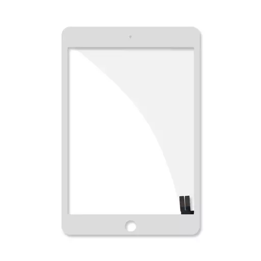 Glass w/ Touch (Glass + Digitizer + OCA) (CERTIFIED) (White) - For iPad Mini 5