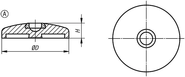 Swivel Plate. 30mm Diameter. Compatible With Spindle K0421. Zinc.