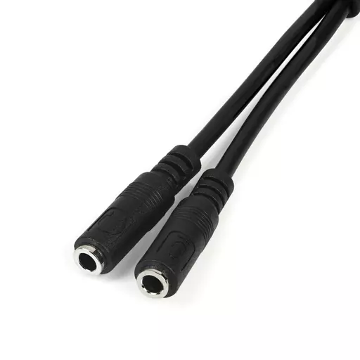 StarTech.com Headset adapter for headsets with separate headphone / microphone plugs - 3.5mm 4 position to 2x 3 position 3.5mm M/F