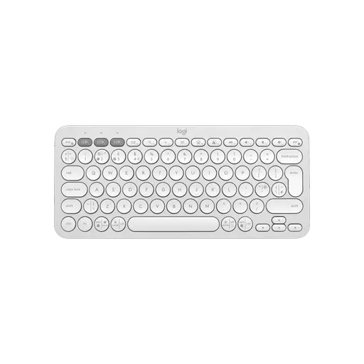 Logitech Pebble Keys 2 K380s Wireless Keyboard - Tonal White