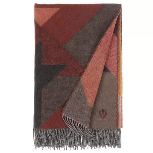 Houndstooth Throw, Amber