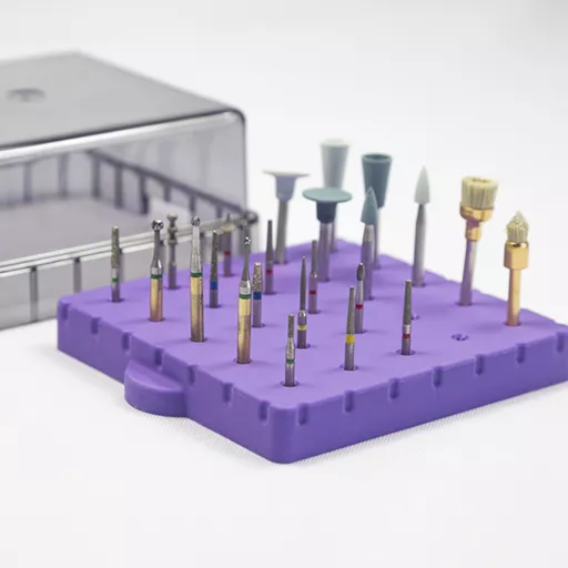 BurButler Amethyst Purple 25 hole base  with burs lid off small.jpg
