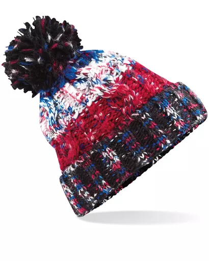 Corkscrew Pom Pom Beanie