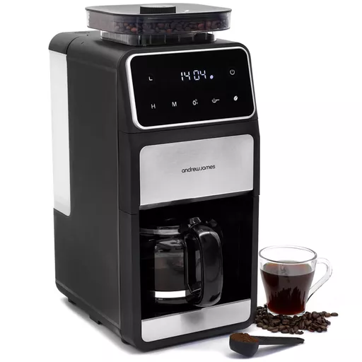 1.5L Coffee Maker with Grinder and Plastic Measuring Spoon