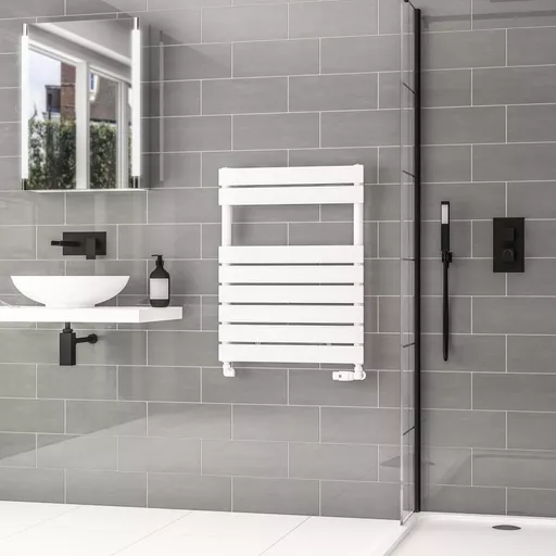 Addington II Towel Rail 790 x 600 Type10 Gloss White