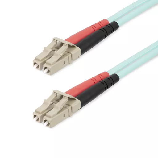 StarTech.com 20m (65ft) LC/UPC to LC/UPC OM4 Multimode Fiber Optic Cable, 50/125µm LOMMF/VCSEL Zipcord Fiber, 100G, Low Insertion Loss - LSZH Fiber Jumper Cord