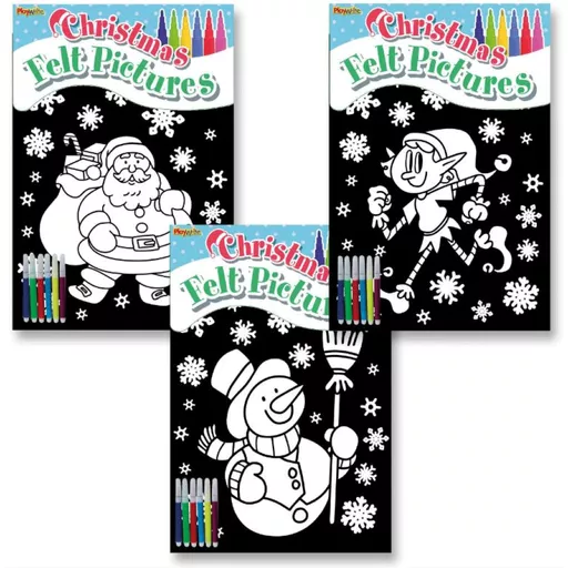 Christmas Felt Colouring Set