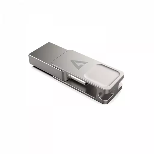 V7 VF364GTC USB flash drive 64 GB USB Type-A / USB Type-C 3.2 Gen 1 (3.1 Gen 1) Silver