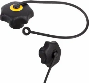 K0154 Star Grip In Plastic & Stainless Steel With Safety Cable Size M5-M12