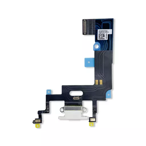 Charging Port Flex Cable (White) (CERTIFIED - OEM) -  For iPhone XR