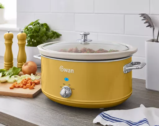 6.5L Slow Cooker Retro Yellow