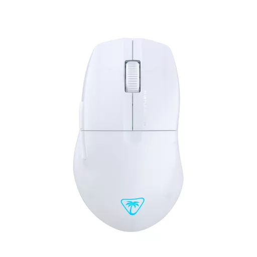 Turtle Beach Pure Air - Ultra-Light Wireless Ergonomic RGB Gaming Mouse, 26K DPI Optical Sensor, 125 hour Battery, Dual Wireless System, TITAN Optical Switches, Bluetooth, RGB Illumination. Semi-translucent White