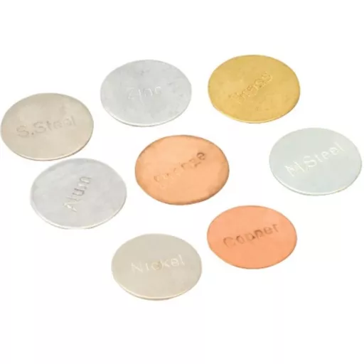 Metal Disks Set of 8 types 25mm dia