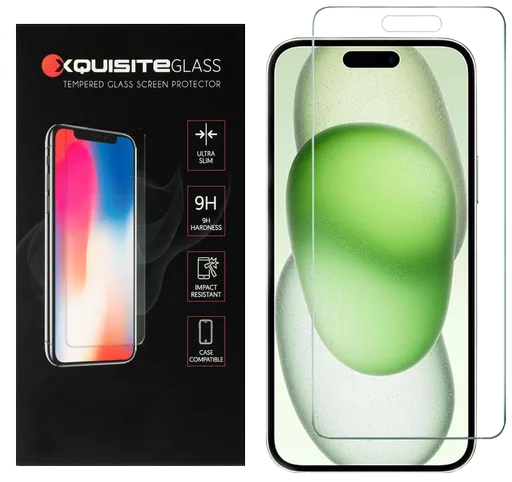 Xquisite 2D Glass - iPhone 16 Plus & iPhone 15 Plus - Clear