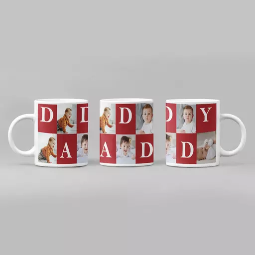 Personalised 5 Photo Mug for Daddy