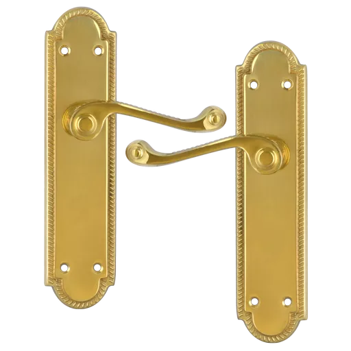 ASEC Georgian Shaped Plate Mounted Lever Furniture