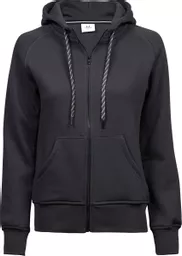 Ladies' Fashion Full Zip Hooded Sweat