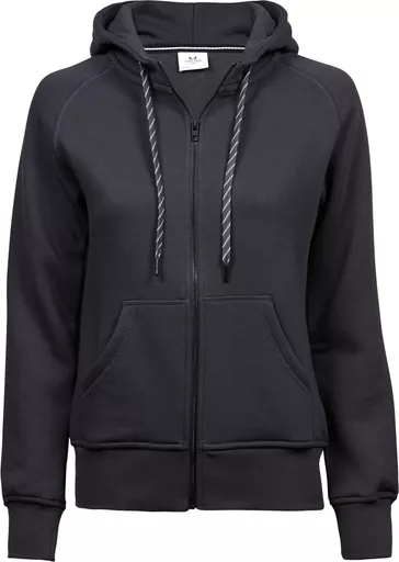 Ladies' Fashion Full Zip Hooded Sweat