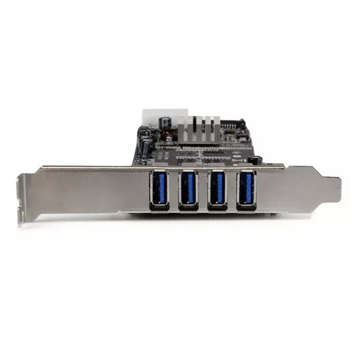 StarTech.com 4 Port PCI Express (PCIe) SuperSpeed USB 3.0 Card Adapter w/ 2 Dedicated 5Gbps Channels - UASP - SATA / LP4 Power