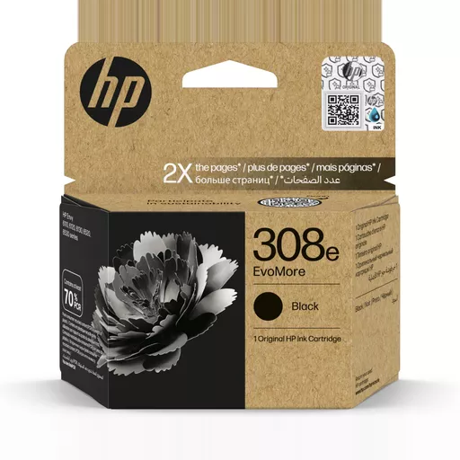 HP 7FP22UE/308E Printhead cartridge black Evomore, 320 pages ISO/IEC 24711 for HP Envy 6100