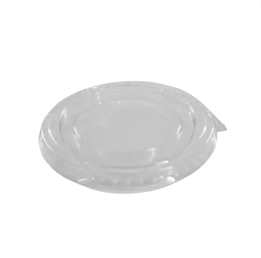 9/12/16/20oz RPET Flat Lid No Straw Slot Clear