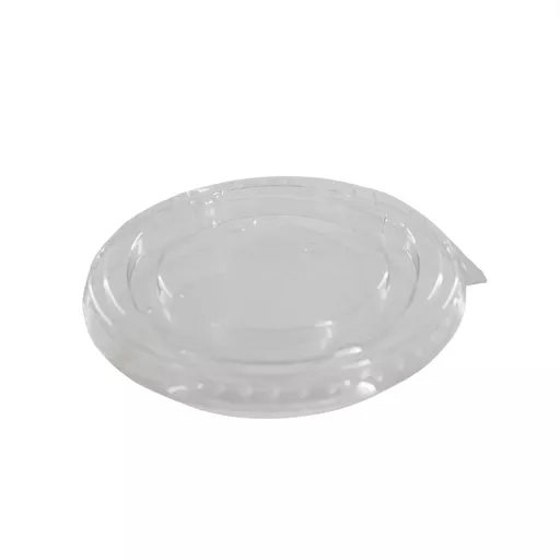 9/12/16/20oz RPET Flat Lid No Straw Slot Clear