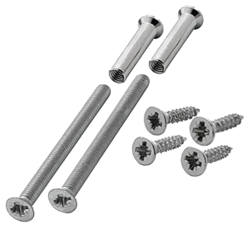 HOPPE Bolt Through M4 60mm Furniture Fixing Pack