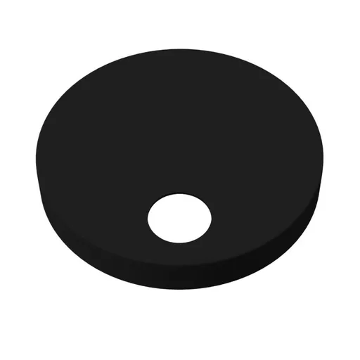Toilet seat hinged Cover caps and fixings 60mm - Matt Black