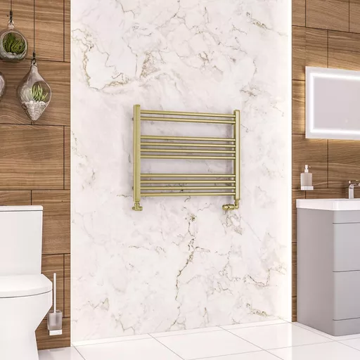 Wendover Straight Multirail 600 x 750 Brushed Brass