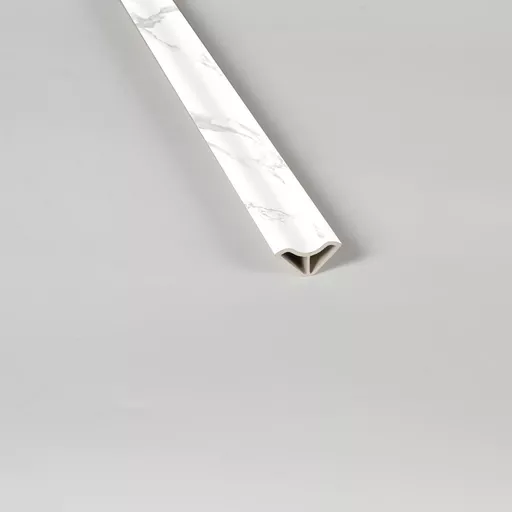 2.4m Flooring Scotia Tile - Marble White